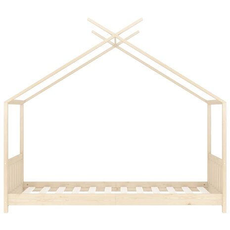 Kinderbedframe massief grenenhout 80x160 cm