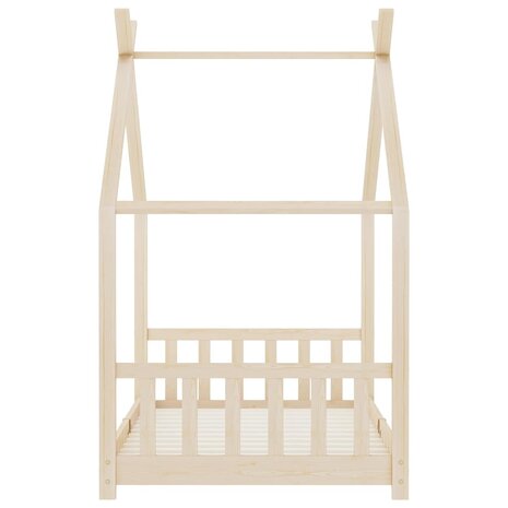 Kinderbedframe massief grenenhout 90x200 cm