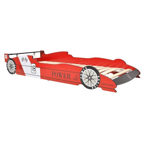 Kinderbed raceauto rood 90x200 cm