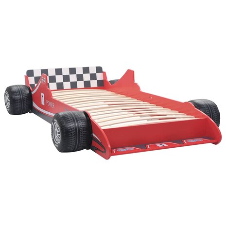Kinderbed raceauto rood 90x200 cm