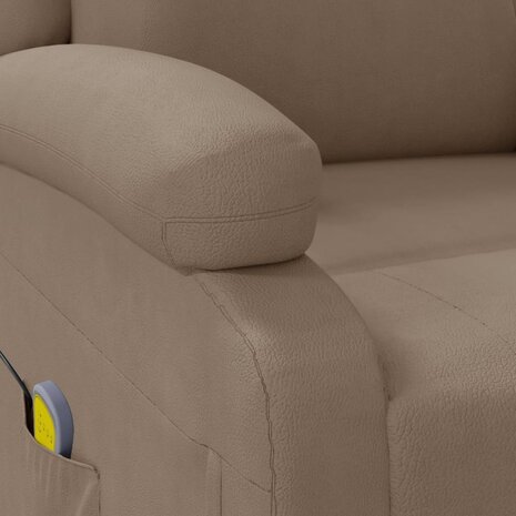 Massagestoel kunstleer cappuccinokleurig