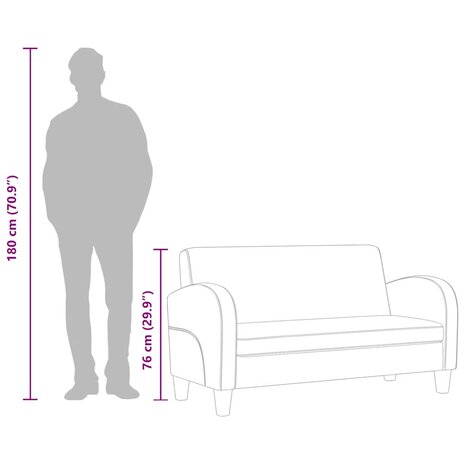 Tweezitsbank kunstsu&egrave;de bruin